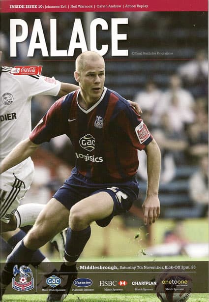 Crystal Palace FC v Middlesbrough FC